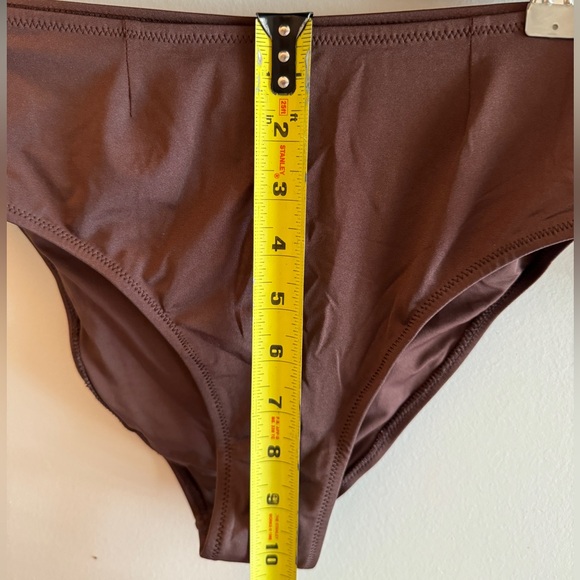 Everyday Sunday 2 piece high waisted swimsuit brown size small - Picture 2 of 3